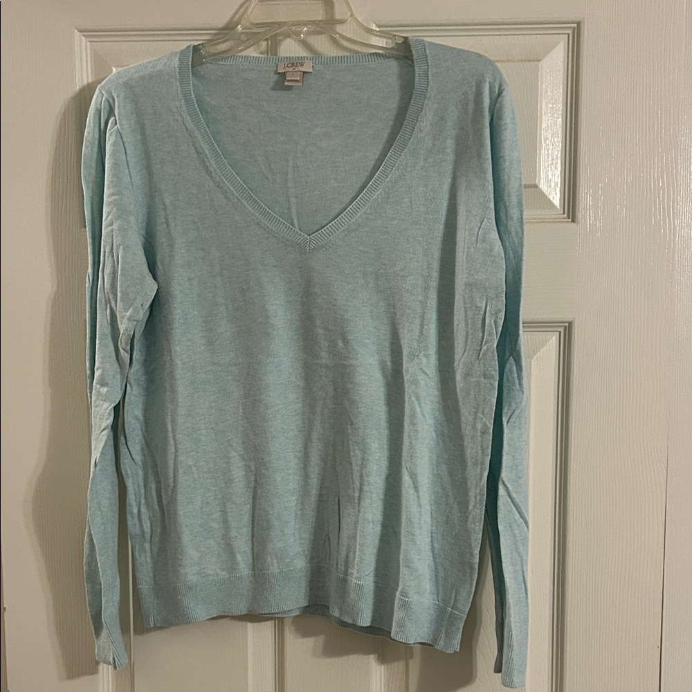 J. Crew Soft Sky V-Neck Sweater